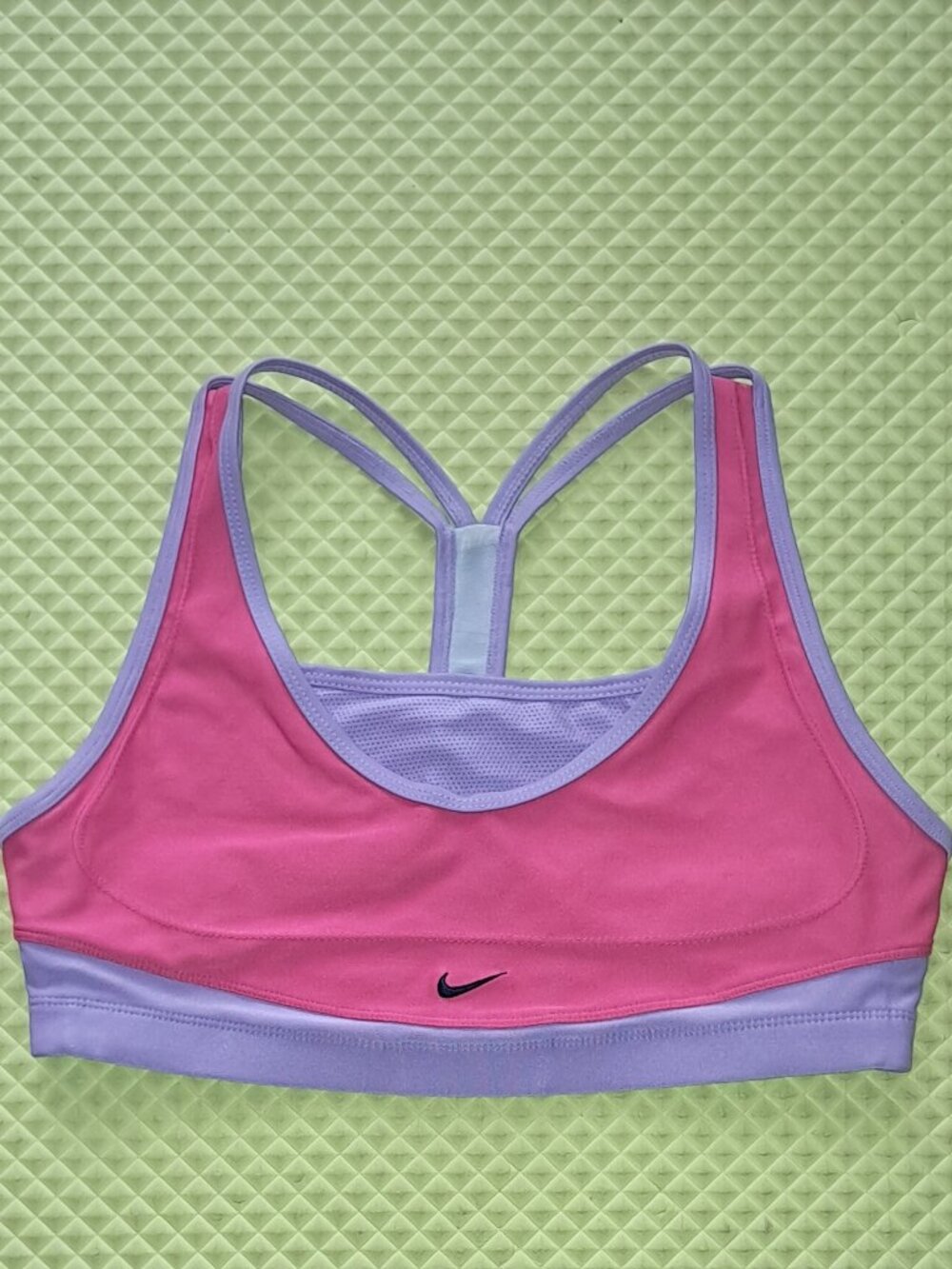 Nike Dri Fit Pink Yoga Sports Bra Pullover Racerback